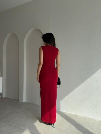 AROW Maxi Elbise 2784 - Kırmızı - 3