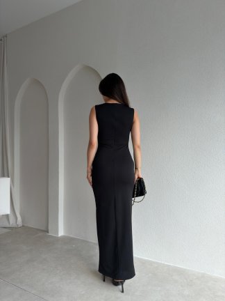 AROW Maxi Elbise 2784 - Siyah - 3