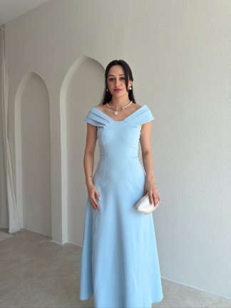 ARTEMİS Maxi Elbise 8600 - Bebe Mavisi 