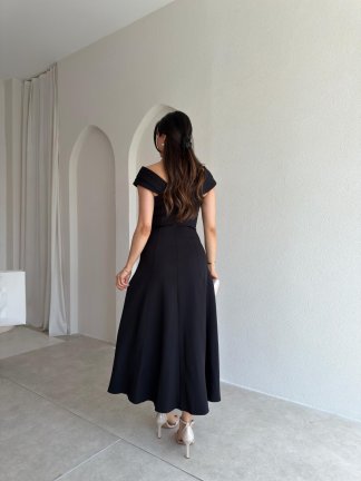 ARTEMİS Maxi Elbise 8600 - Siyah - 3