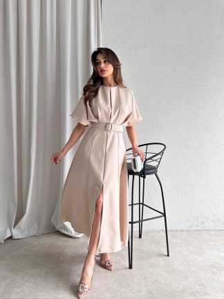 ARTHUR Midi Elbise 2056 - Krem - 2