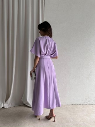 ARTHUR Midi Elbise 2056 - Lila - 5