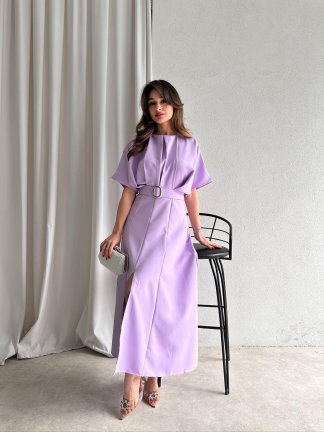 ARTHUR Midi Elbise 2056 - Lila - 2