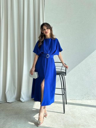 ARTHUR Midi Elbise 2056 - Saks Mavisi - 3