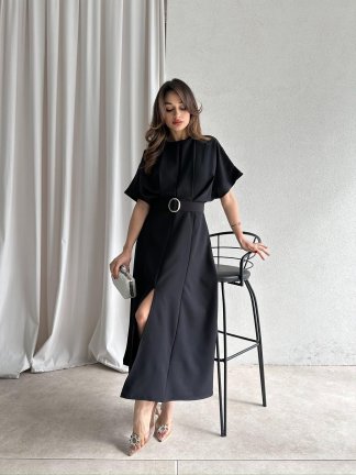 ARTHUR Midi Elbise 2056 - Siyah - 3