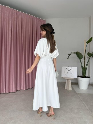 ARTHUR Midi Elbise 2056 - Beyaz - 3