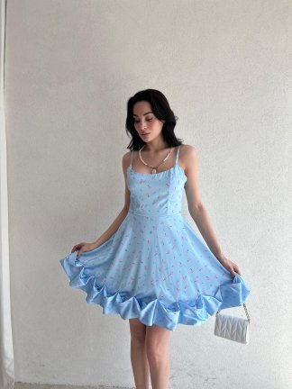 CELSO Elbise 4466 - Mavi 