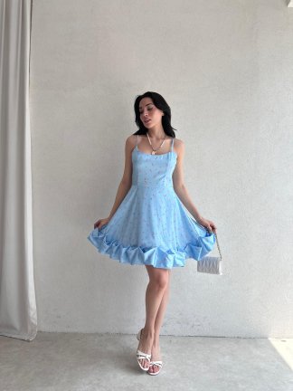 CELSO Elbise 4466 - Mavi - 2