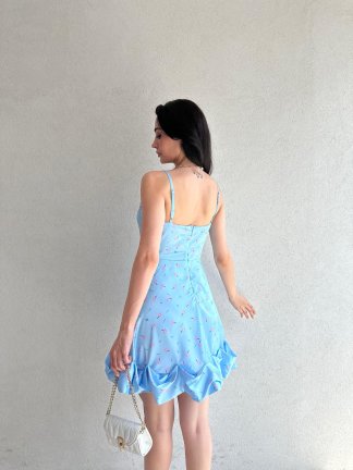 CELSO Elbise 4466 - Mavi - 3