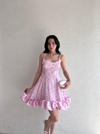 CELSO Elbise 4466 - Pembe 