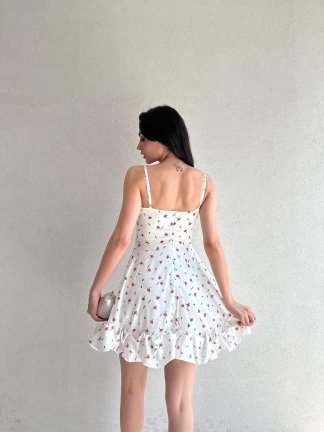  CELSO Elbise 4466 - Beyaz - 3