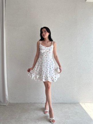  CELSO Elbise 4466 - Beyaz - 2