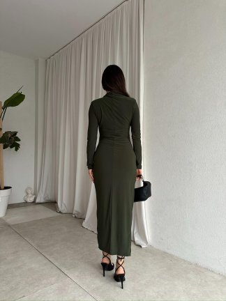 AURA Elbise 8416 - Haki - 4