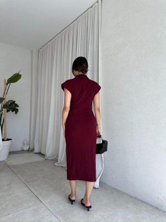 AVENGER Elbise 8050 - Bordo - 3