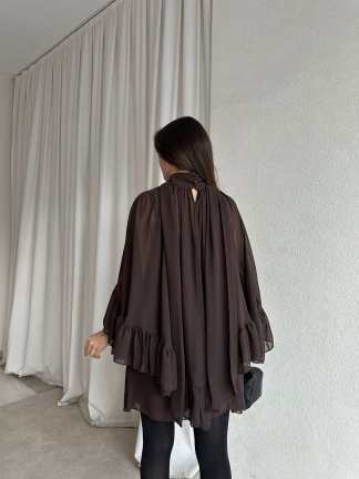 BAHAMA Elbise 8738 - Acı Kahve - 3