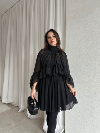 BAHAMA Elbise 8738 - Siyah - 2