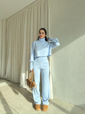 Balıkçı Yaka SARTRE Takım 2978 - Bebe Mavisi - 2