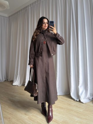 BARBARA Denim Takım 8894 - Acı Kahve - 4