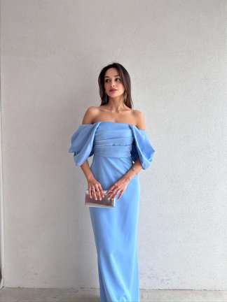 BARUCCİ Maxi Elbise 7005 - Mavi 