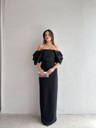 BARUCCİ Maxi Elbise 7005 - Siyah - 2