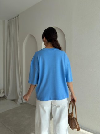 BASEL T-Shirt 8999 - Mavi - 2