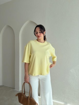 BASEL T-Shirt 8999 - Sarı - 1