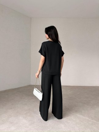 Modal Kumaş İkili Carlo Takım - Siyah - 3