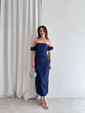 BELİNDA Maxi Elbise 3870 - Lacivert - 2