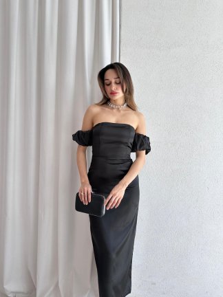 BELİNDA Maxi Elbise 3870 - Siyah 