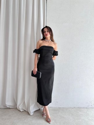 BELİNDA Maxi Elbise 3870 - Siyah - 2