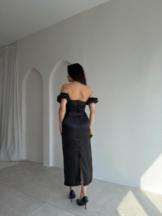 BELİNDA Maxi Elbise 3870 - Siyah - 3