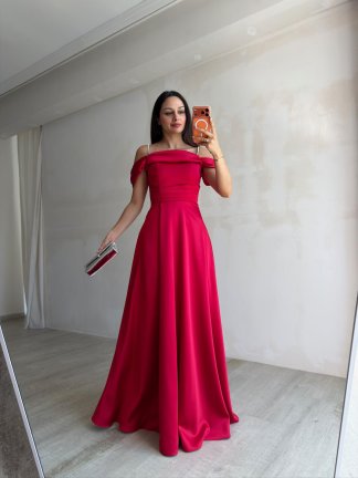 BERİLLA Maxi Elbise 1020 - Kırmızı - 3