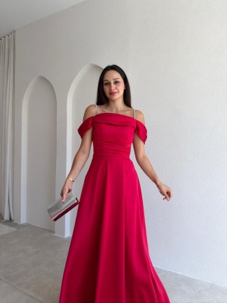 BERİLLA Maxi Elbise 1020 - Kırmızı - 2