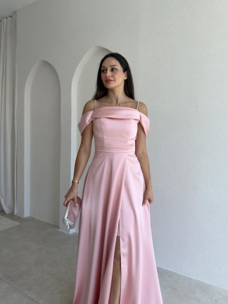 BERİLLA Maxi Elbise 1020 - Pudra - 2