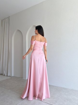 BERİLLA Maxi Elbise 1020 - Pudra - 4