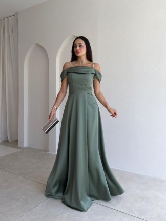 BERİLLA Maxi Elbise 1020 - Haki 
