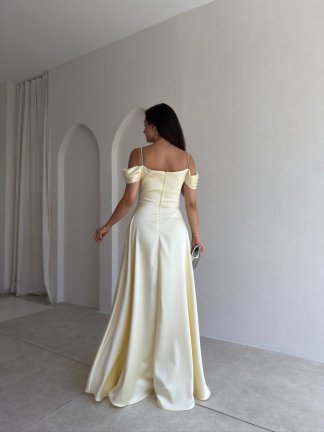 BERİLLA Maxi Elbise 1020 - Sarı - 3