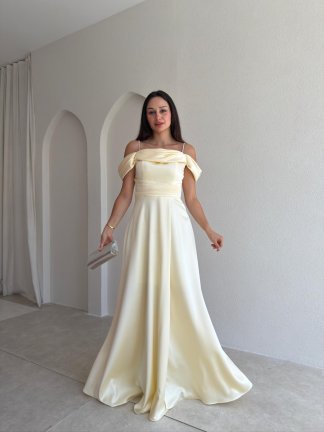 BERİLLA Maxi Elbise 1020 - Sarı - 1