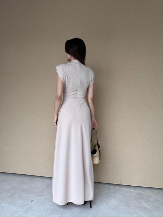 BERLY Maxi Elbise 7764 - Krem - 3