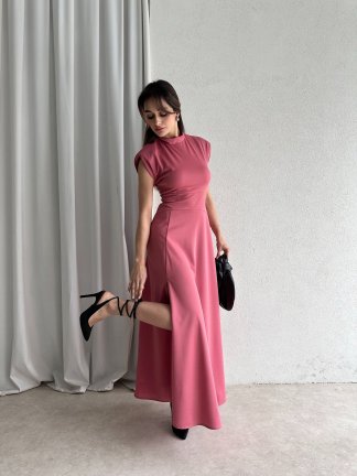BERLY Maxi Elbise 7764 - Pembe - 1