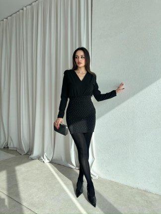 BERRY Elbise 8807 - Siyah - 2