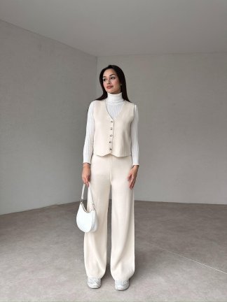 BERTON Takım 1733 - Krem - 2