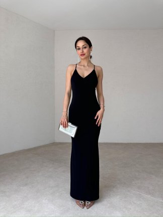 BESKOW Maxi Elbise 5041 - Siyah - 3