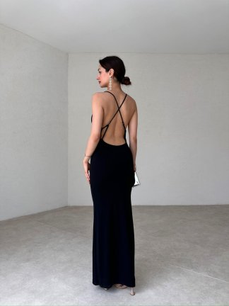 BESKOW Maxi Elbise 5041 - Siyah - 2