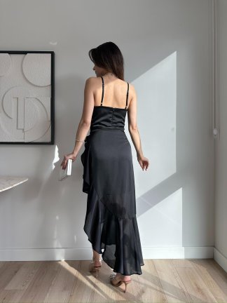 BESTOW Mini Elbise 2441 - Siyah - 4
