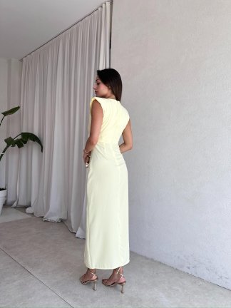 BETTİ Maxi Elbise 8299 - Sarı - 3