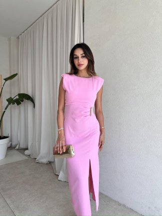 BETTİ Maxi Elbise 8299 - Pembe 
