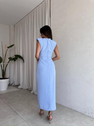 BETTİ Maxi Elbise 8299 - Mavi - 3