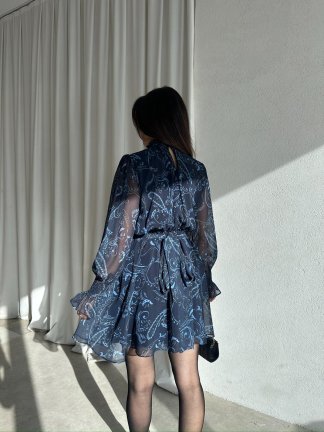 BİTYA Elbise 8522 - Lacivert - 3