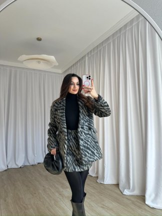 BLAİR Desenli Kaşe Takım 8388 - Siyah - 3